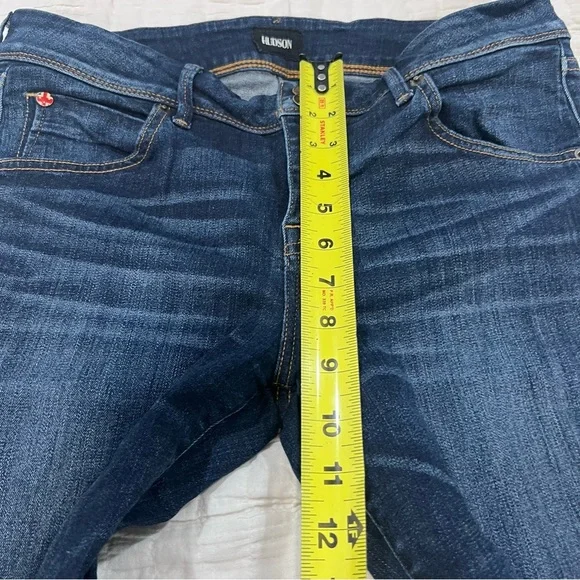 Hudson stretchy Blue Flare Wide Leg Denim jeans size 31 - Picture 7 of 10